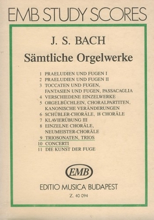 Smtliche Orgelwerke Band  5 Studienpartitur (enthlt Bnde 9-10 der groen Ausgabe)