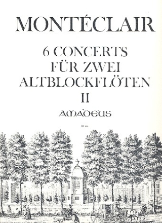 6 Concerts Band 2 (Nr.4-6) fr 2 Altblockflten ohne Ba