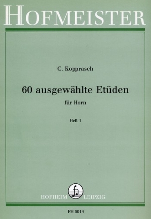 60 ausgewhlte Etden Band 1 (Nr.1-34) fr Horn