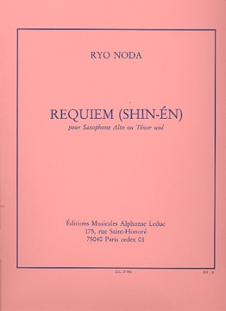 Requiem (Shin-En) pour saxophone alto (tenor)