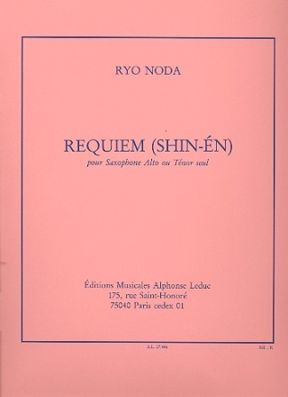 Requiem (Shin-En) pour saxophone alto (tenor)
