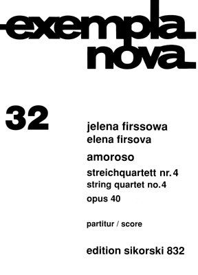Streichquartett Nr.4 op.40 Partitur