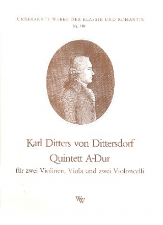 Quintett A-Dur fr 2 Violinen, Viola und 2 Violoncelli Stimmen