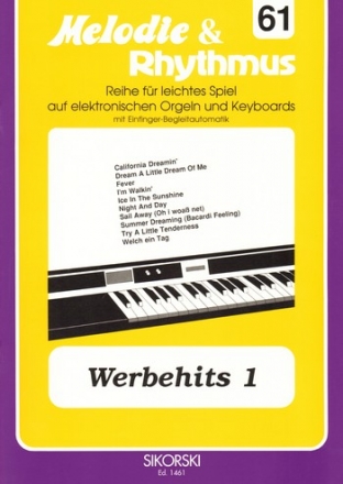 Werbehits 1: fr E-Orgel / Keyboard