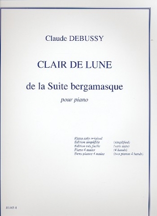 Clair de lune de la Suite bergamasque pour piano