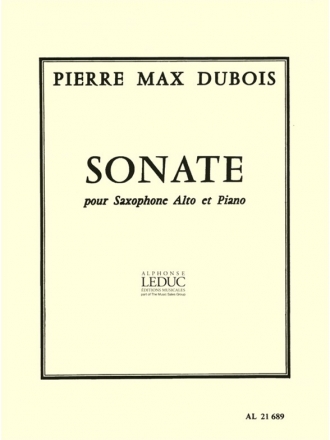 SONATE POUR SAXOPHONE ALTO ET PIANO