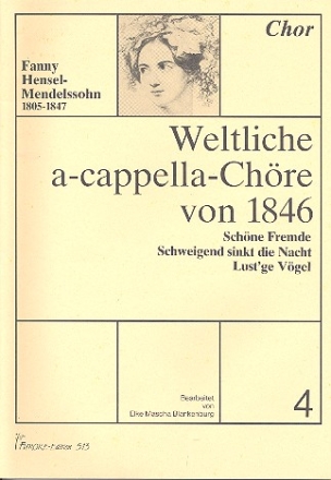 Weltliche a-cappella-Chre von 1846 Band 4 fr gem Chor a cappella Chorpartitur