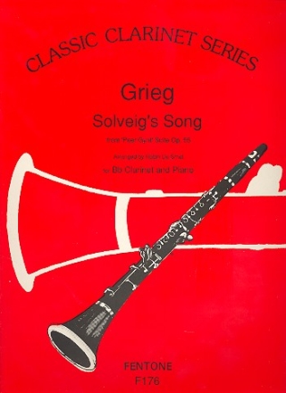 Solveig's Song for clarinet and piano