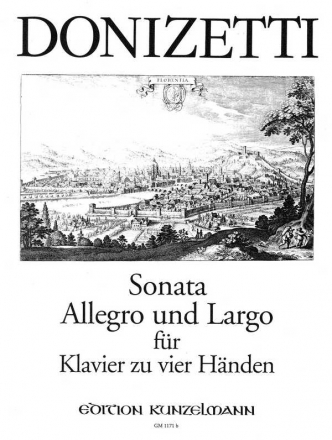 Sonata Allegro und Largo fr Klavier zu 4 Hnden