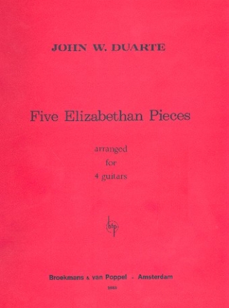 4 Elizabethian Pieces for 4 guitars