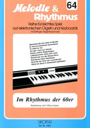 Im Rhythmus der 60er fr E-Orgel / Keyboard