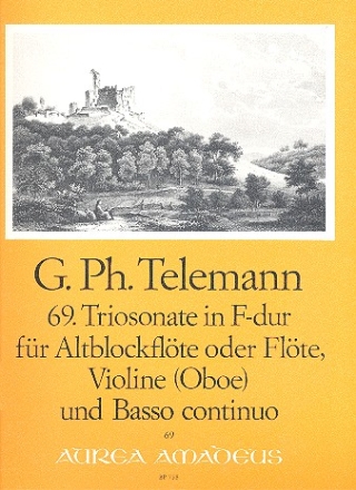 Triosonate F-Dur Nr.69 fr Altblockflte (Flte), Violine (Oboe) und Bc