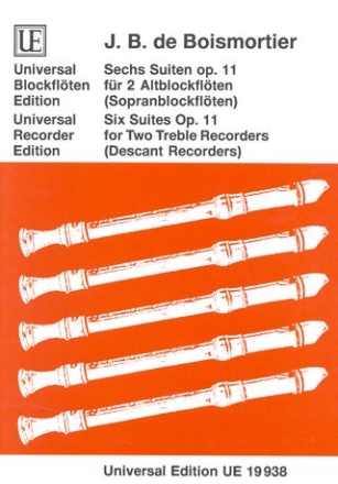 6 Suiten op.11 fr 2 Altblockflten (Sopranblockflten)