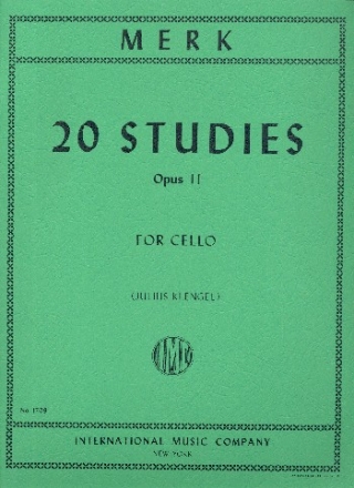 20 Studies op.11 for cello solo