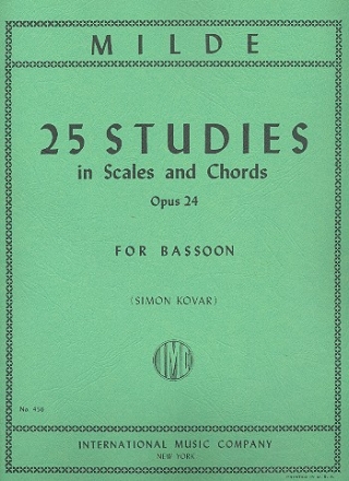 25 Studies op.24 (in scales and chords) for bassoon