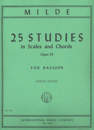 25 Studies op.24 (in scales and chords) for bassoon