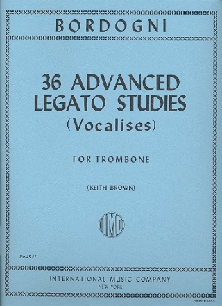 36 advanced Legato Studies for trombone (vocalises)