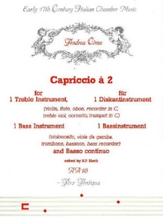 Capriccio a 2 fr ein Diskantinstrument, ein Bassinstrument und bc