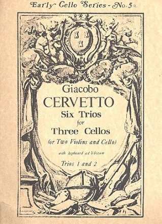 6 Trios vol.1 (nos1-2) for 3 violoncellos (2 violins and violoncello),  score and parts