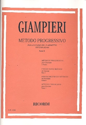 Metodo progressivo vol.2 per lo studio del clarinetto