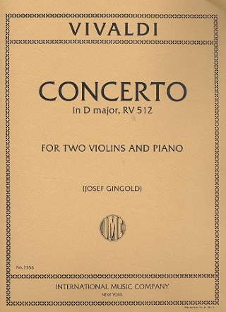 Concerto D major F.I,41 for 2 violins and piano