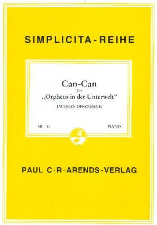 Can Can aus Orpheus in der Unterwelt Einzelausgabe fr Klavier