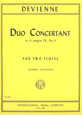 Duo concertant G major op.9 no.5 for 2 flutes