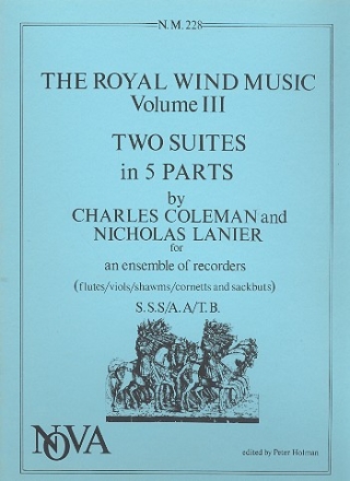 The Royal Wind Music vol.3 2 suites in 5 parts - SSS/AATBb