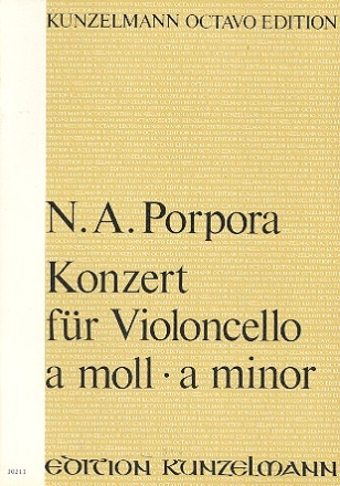 Konzert a-Moll fr Violoncello, 2 Violinen und Bc Partitur