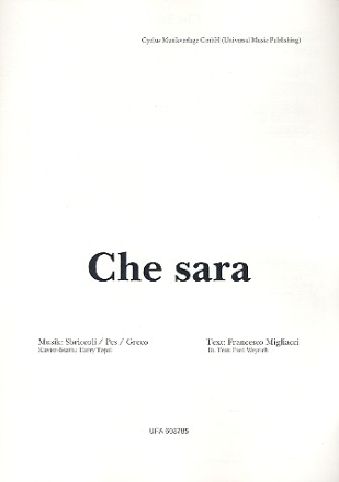 Che Sara: Einzelausgabe (dt/it) fr Gesang und Klavier