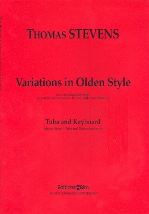 Variations in olden Style d'aprs Bach fr Tuba und Streicher fr Tuba und Klavier