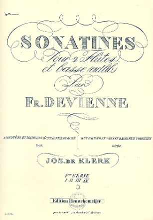 Sonatine no.4 pour 2 fltes et cello