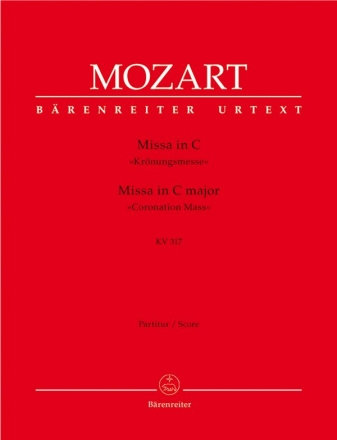Missa C-Dur KV317  fr Soli (SATB), Chor und Orchester Partitur
