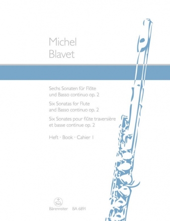 6 Sonaten Op.2 Band 1 (Nr.1-3) fuer Flte und Klavier