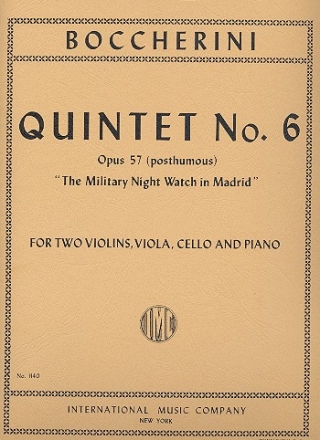 Quintet op.57b no.6 for 2 violins viola, cello and piano