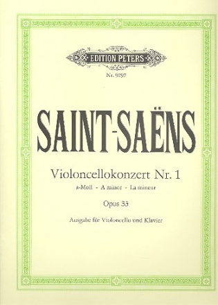 Konzert a-Moll Nr.1 op.33 fr Violoncello und Orchester fr Violoncello und Klavier