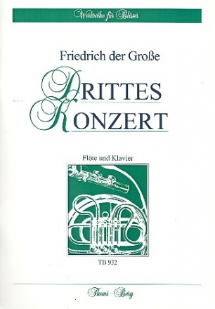 Konzert C-Dur Nr.3  fr Flte, Streichorchester und Cembalo fr Flte und Klavier