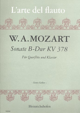Sonate B-Dur KV378 fr Flte und Klavier