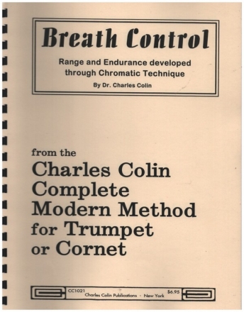 Breath Control for trumpet or cornet