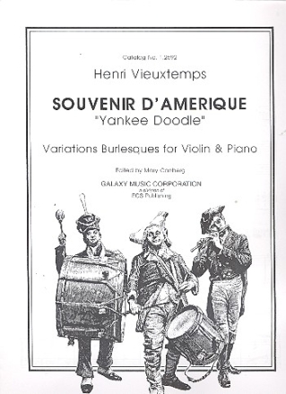 Souvenir d'Amerique variations burlesques for violin and piano