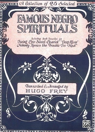 Famous Negro Spirituals: fr Gesang und Klavier