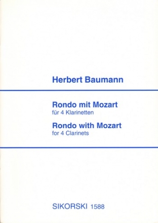 Rondo mit Mozart fr 4 Klarinetten Partitur und Stimmen