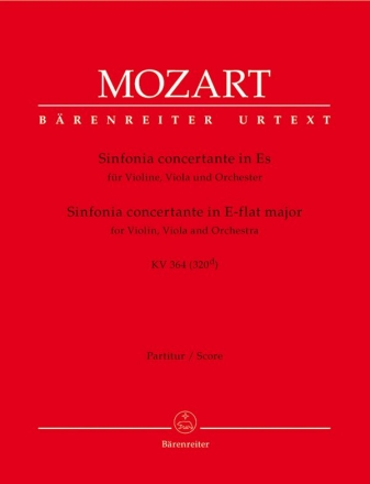 Sinfonia concertante Es-Dur KV364 fr Violine, Viola und Orchester Partitur