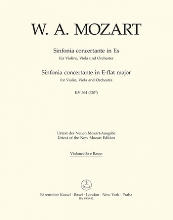 Sinfonia concertante Es-Dur KV364 fr Violine, Viola und Orchester Cello / Ba