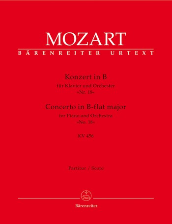 Konzert B-Dur Nr.18 KV456 fr Klavier und Orchester Partitur