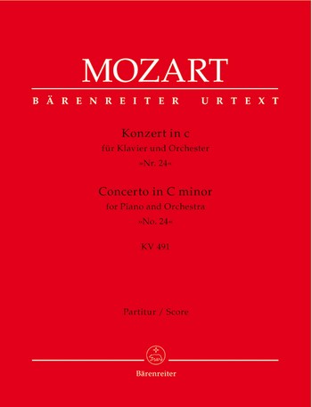Konzert c-Moll KV491 fr Klavier und Orchester Partitur