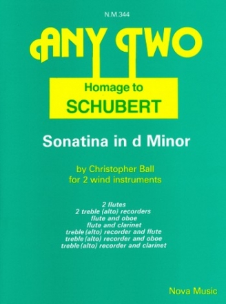 Homage to Schubert Sonatina d minor for 2 wind instruments