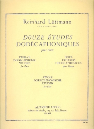 12 etudes dodecaphoniques pour flute