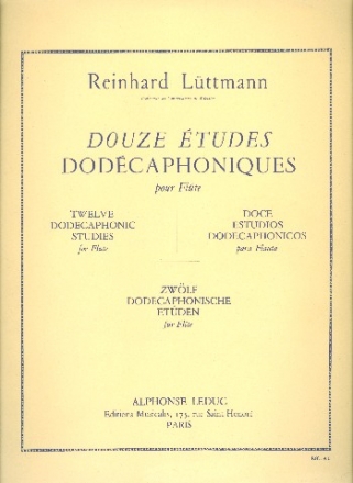 12 etudes dodecaphoniques pour flute
