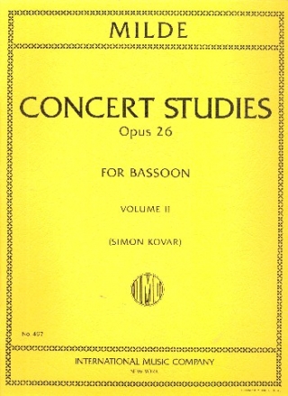 Concert Studies op.26 vol.2 for bassoon
